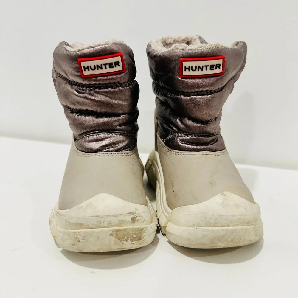 Hunter Boot Kids 5.5 Boys Girls Intrepid Insulated Nebula Vegan Snow Boots B4 G5